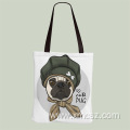 Custom durable soft canvas tote shopping bags